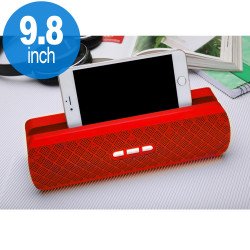 Cell Phone Holder Style Portable Bluetooth Speaker 206 (Red)